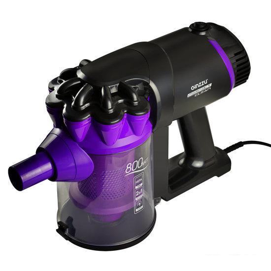 Пылесос Ginzzu VS115 (черный/фиолетовый) - фото