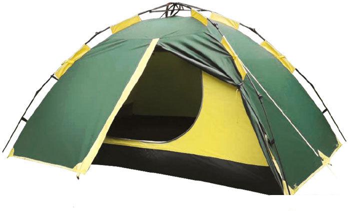 Треккинговая палатка TRAMP Quick 2 V2 (зеленый) - фото