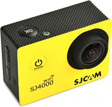 Экшен-камера SJCAM SJ4000 WiFi (желтый) - фото