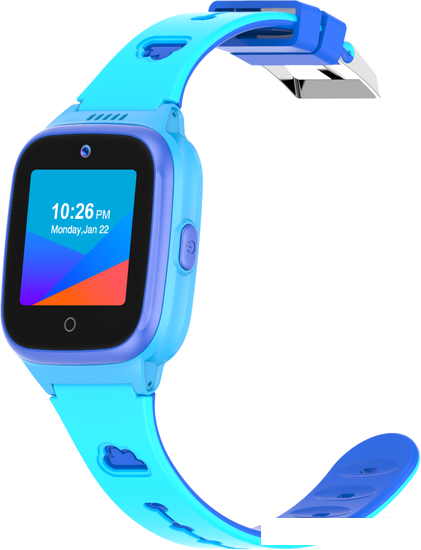 Умные часы LeeFine Q27 4G (синий/голубой) - фото