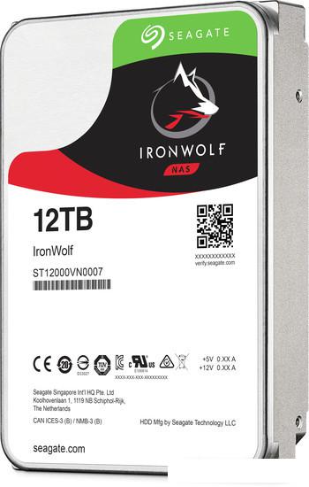Жесткий диск Seagate Ironwolf 12TB ST12000VN0007 - фото